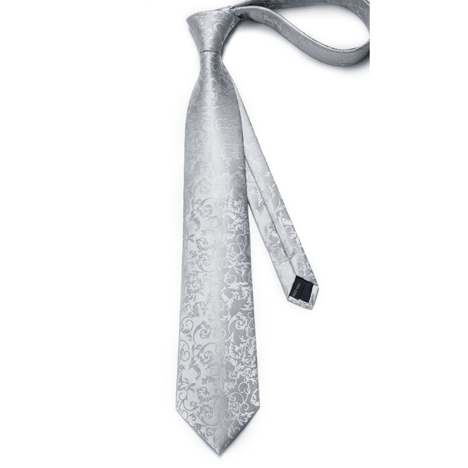 Paisley Tie Handkerchief Cufflinks - B1-GREY