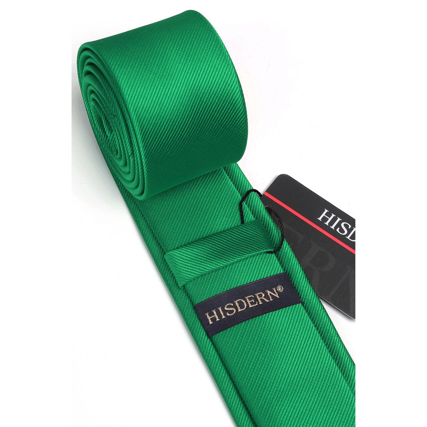 Solid 2.17'' Skinny Formal Tie - C2-FOREST GREEN