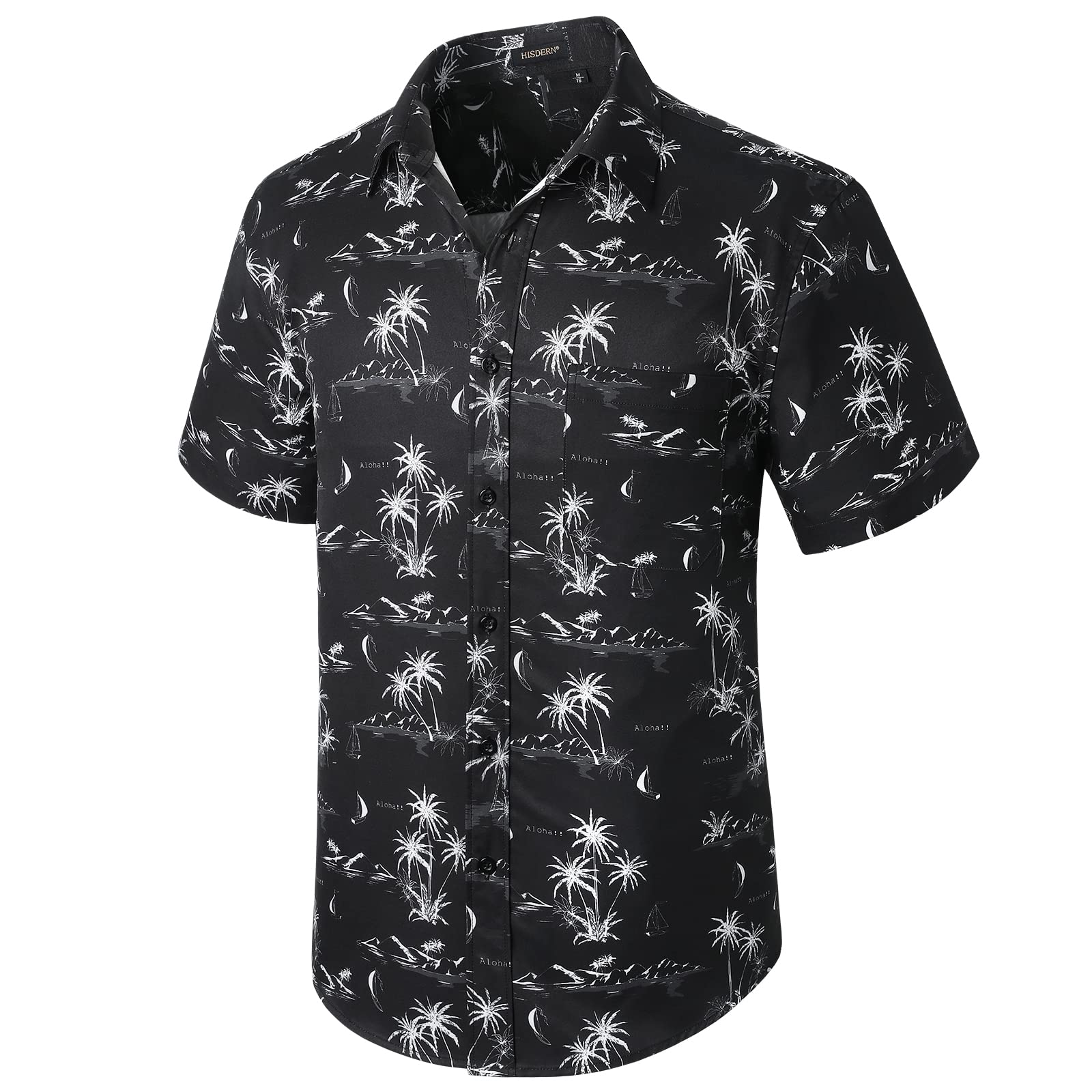 Camicia Hawaiana V.H.O. Funky: Stile Originale E Colori Brillanti Per Uomo (Nero, XXL) - 3