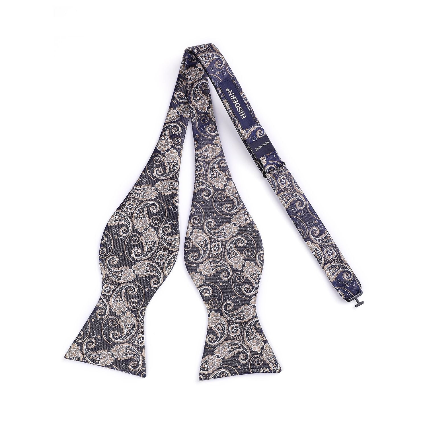Paisley Bow Tie & Pocket Square - GOLD-3