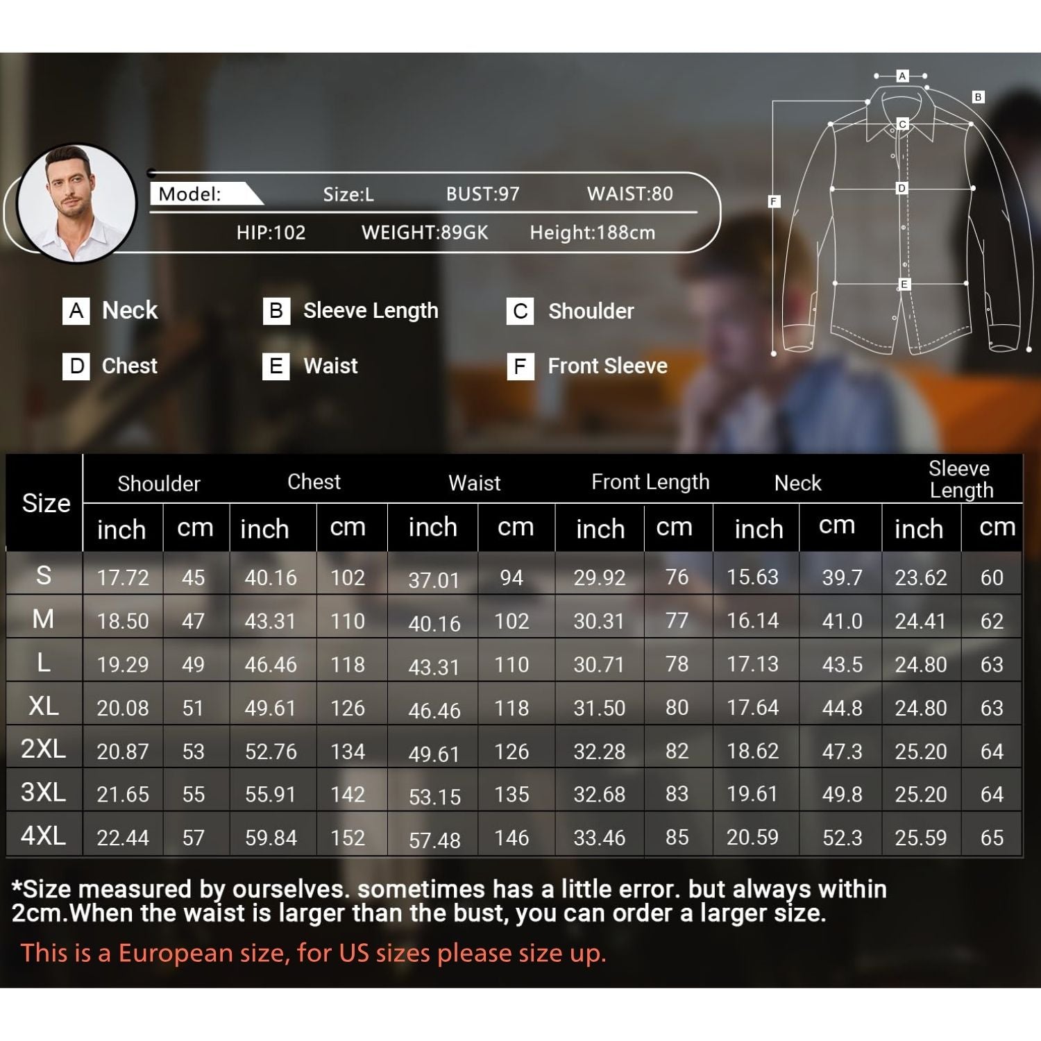 Men's Non-Iron Dress Shirt Long Sleeve 4-Way Stretch Wrinkle Free Royal Blue Formal Shirt