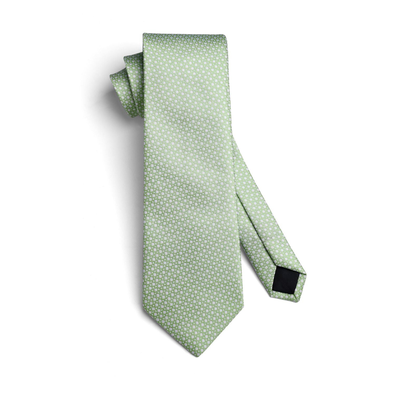 Houndstooth Tie Handkerchief Cufflinks - 01-SAGE GREEN