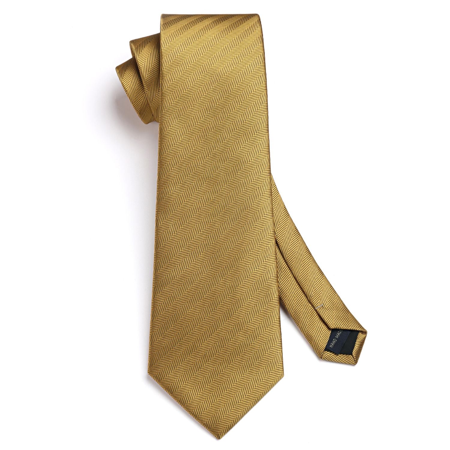 Stripe Tie Handkerchief Set - E3 GOLD STRIPED