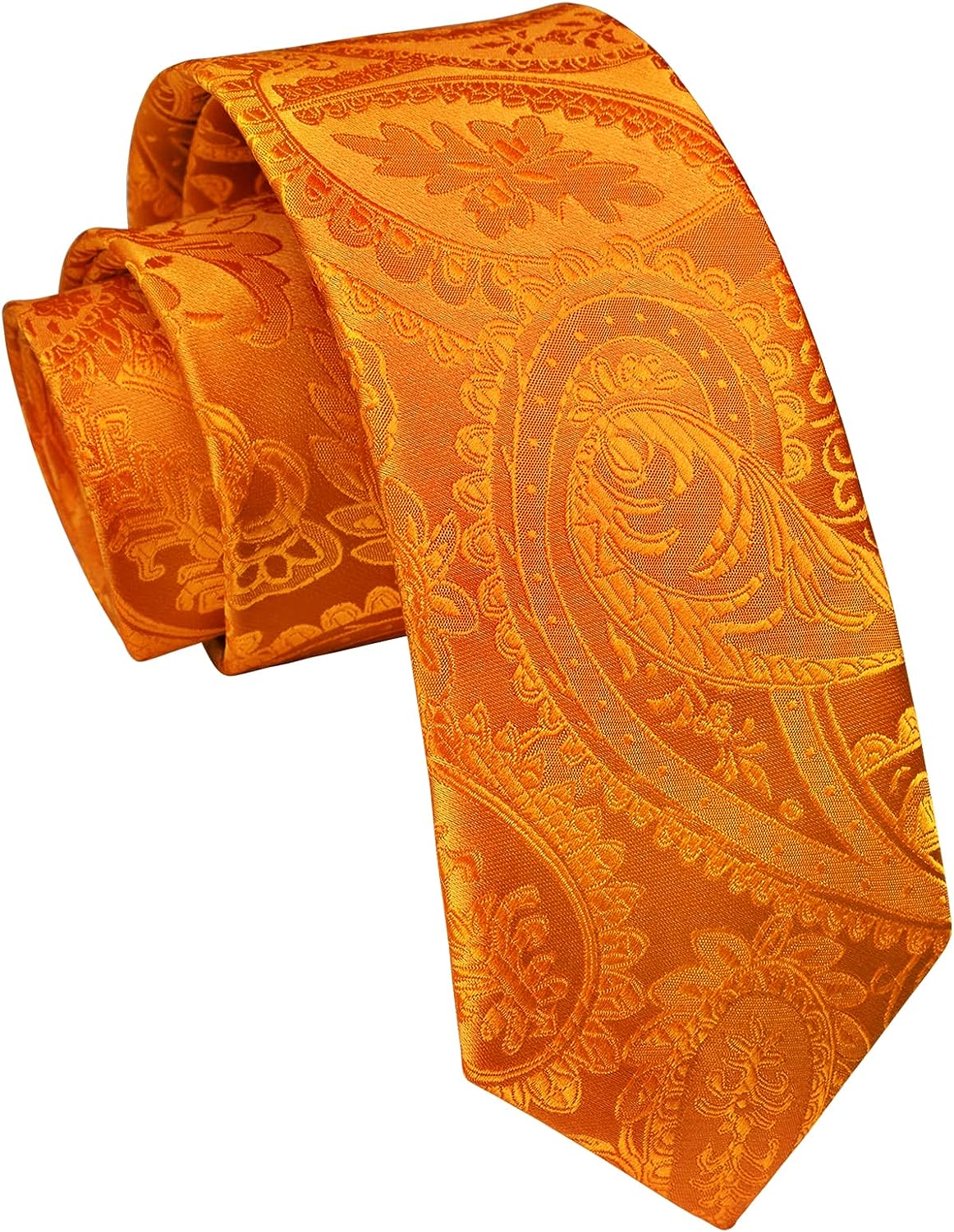 Orange Paisley' Tie
