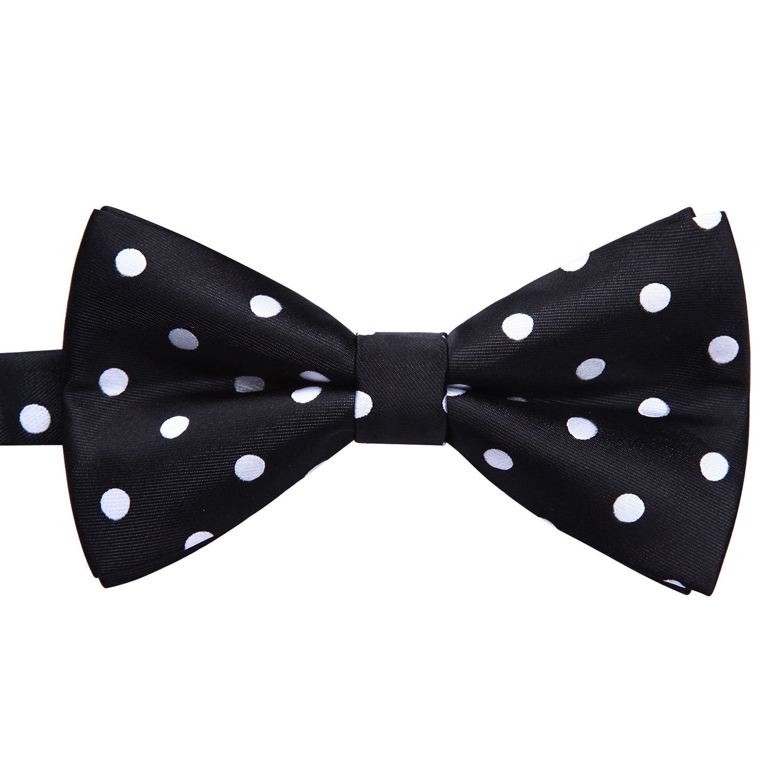 Polka Dot Pre-Tied Bow Tie - BLACK