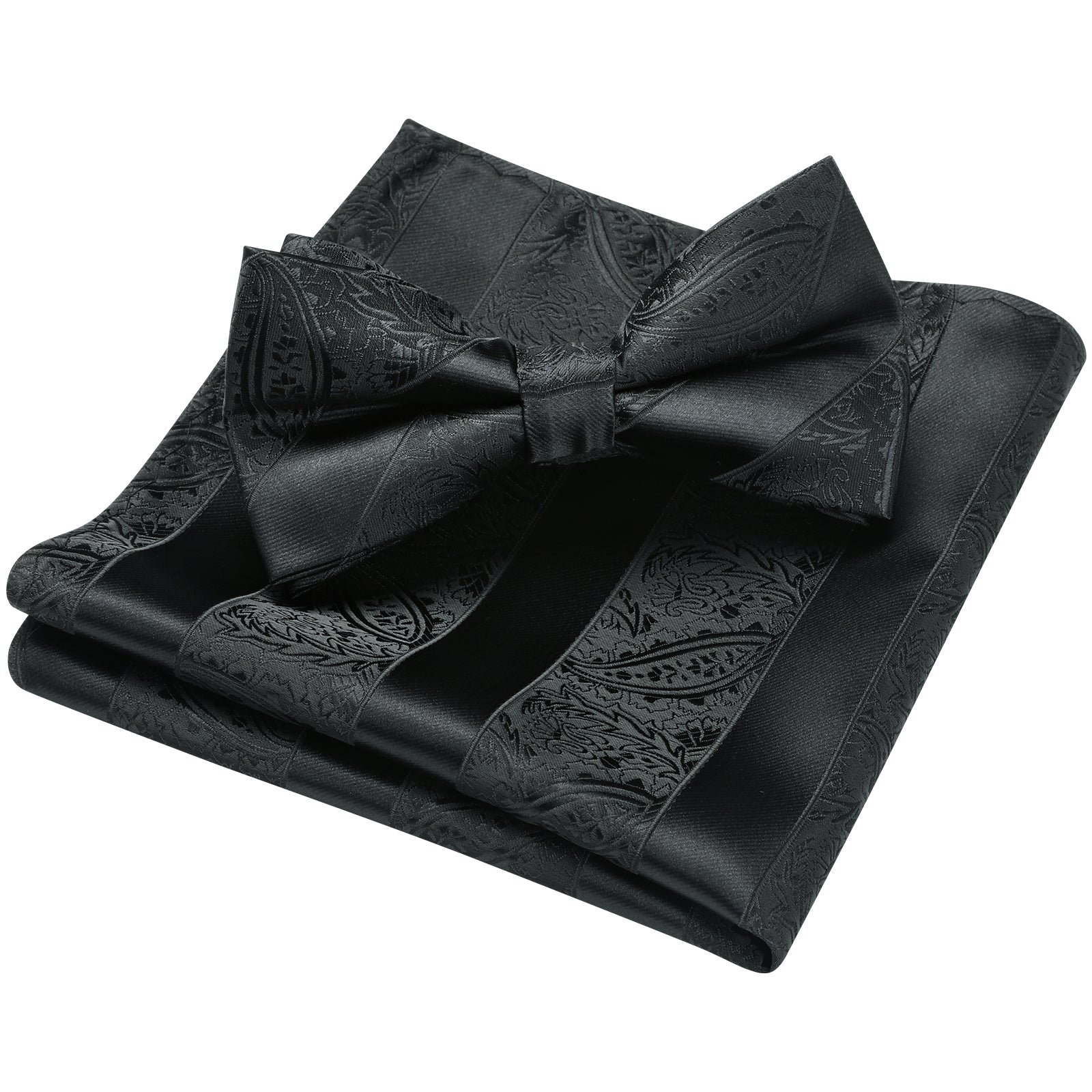black paisley bow ties