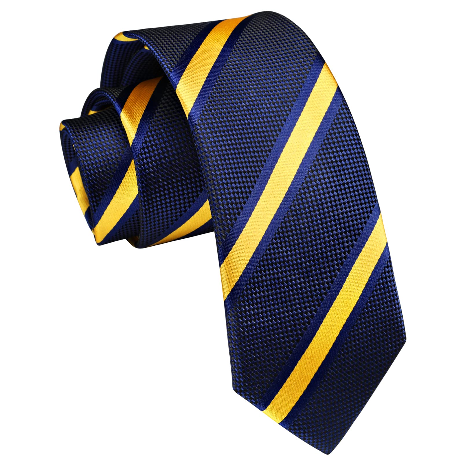 Men's Plaid & Striped Formal Neckties - Classic Business Wedding Groomsmen Ties In Polyester