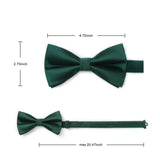 Solid Pre-Tied Bow Tie - GREEN1 