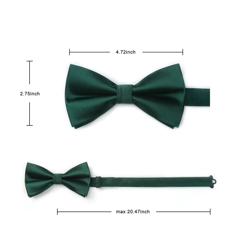 Solid Pre-Tied Bow Tie - GREEN1 