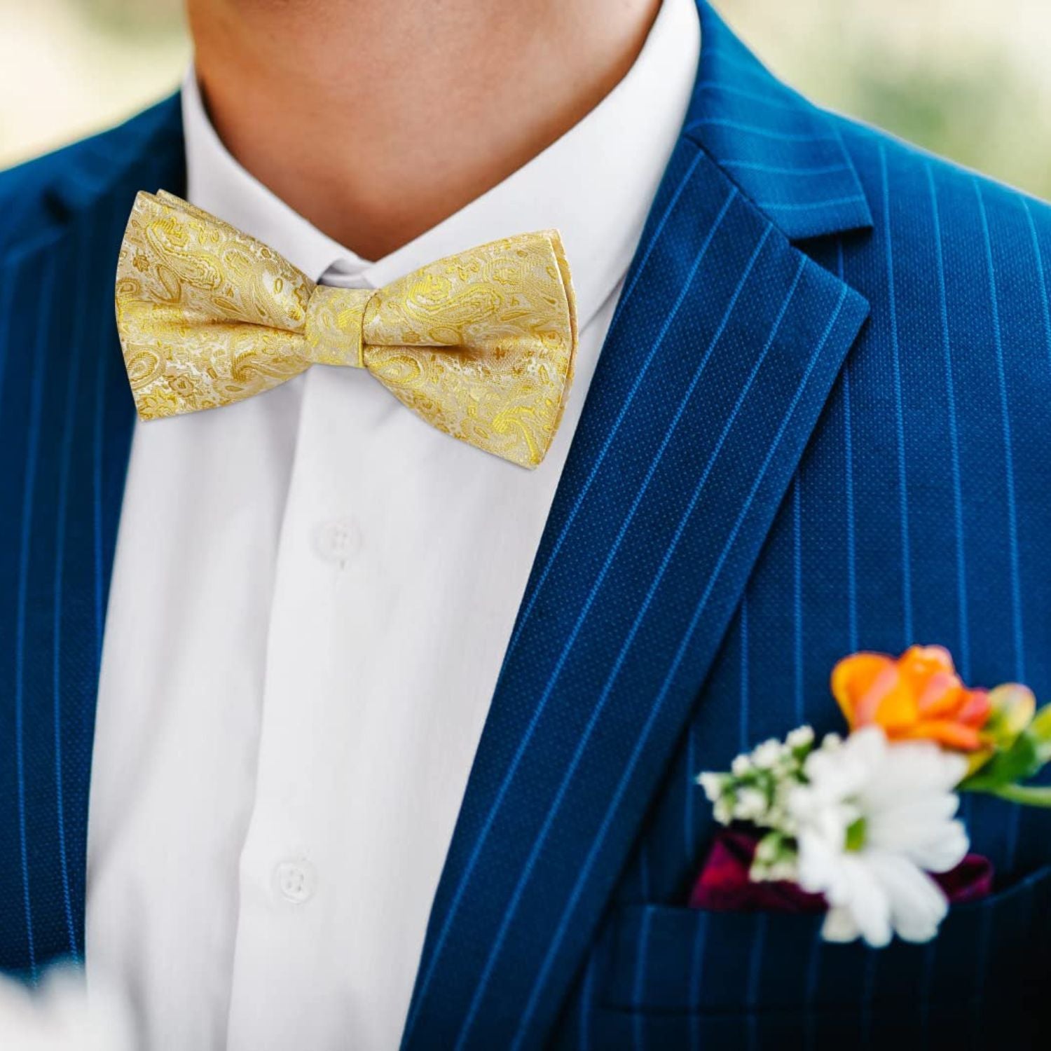 6PCS Mixed Design Pre-Tied Bow Ties - 3-B6-02 Christmas Gifts for Men