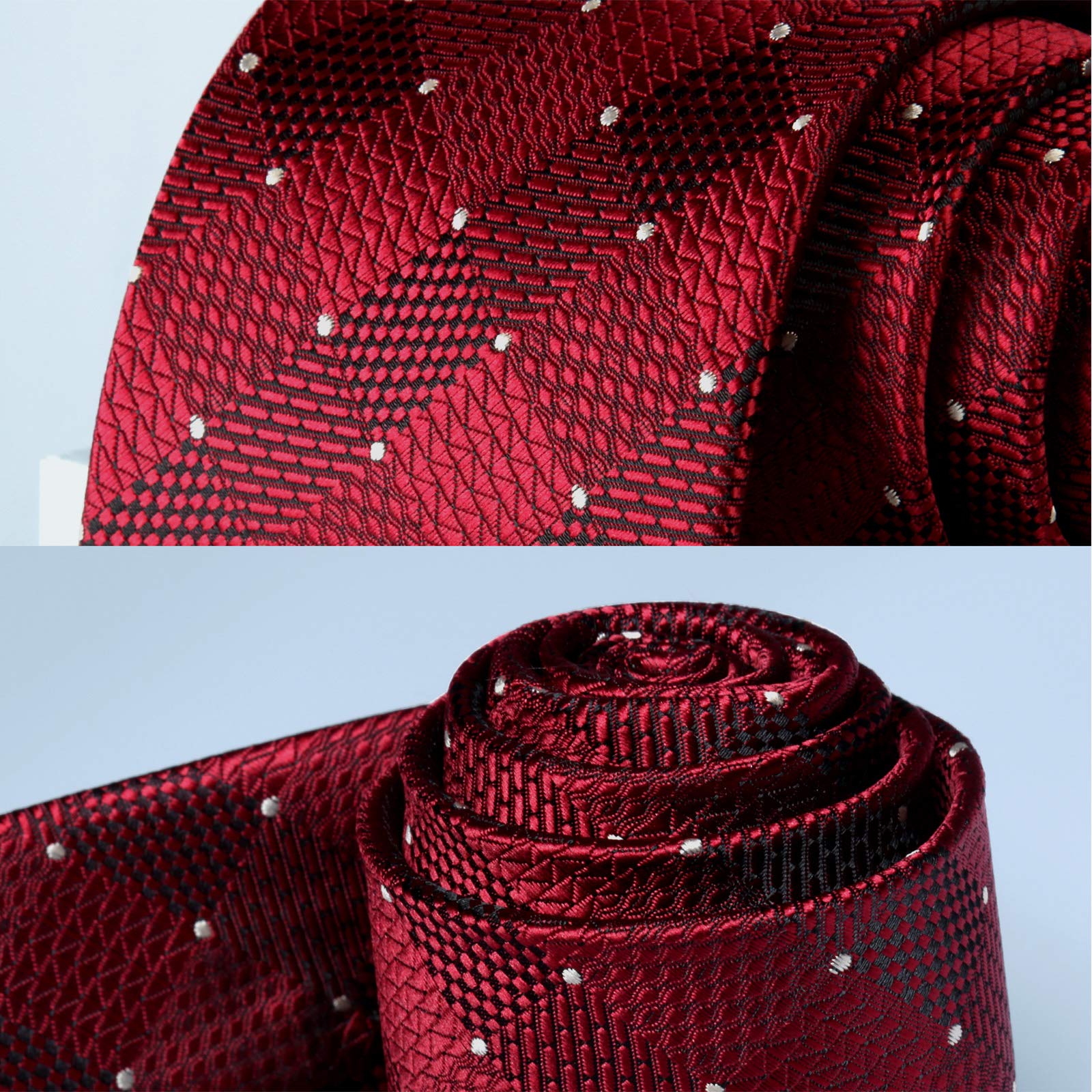 3PCS Tie & Pocket Square Set - T3C-03 Christmas Gifts for Men
