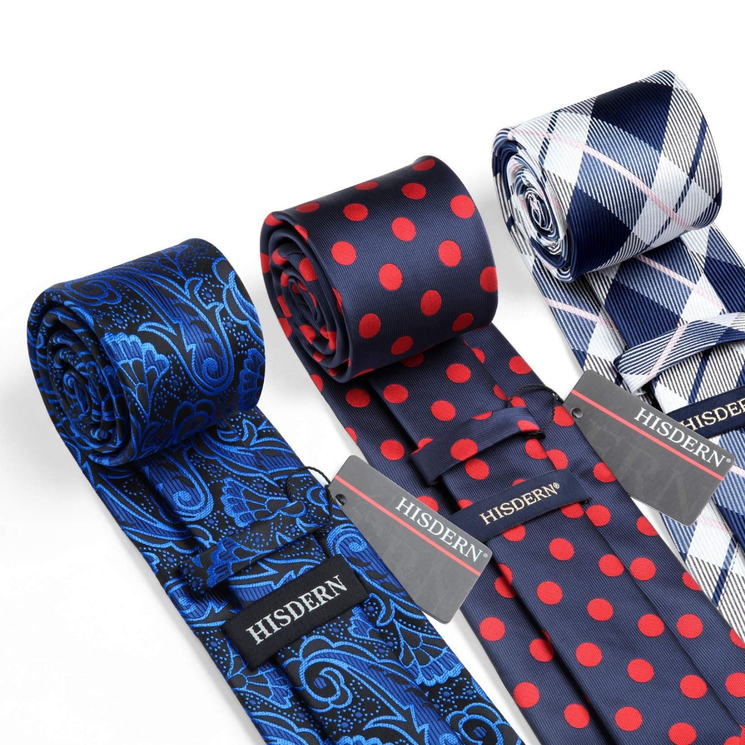 3PCS Tie & Pocket Square Set - T3-05 Christmas Gifts for Men