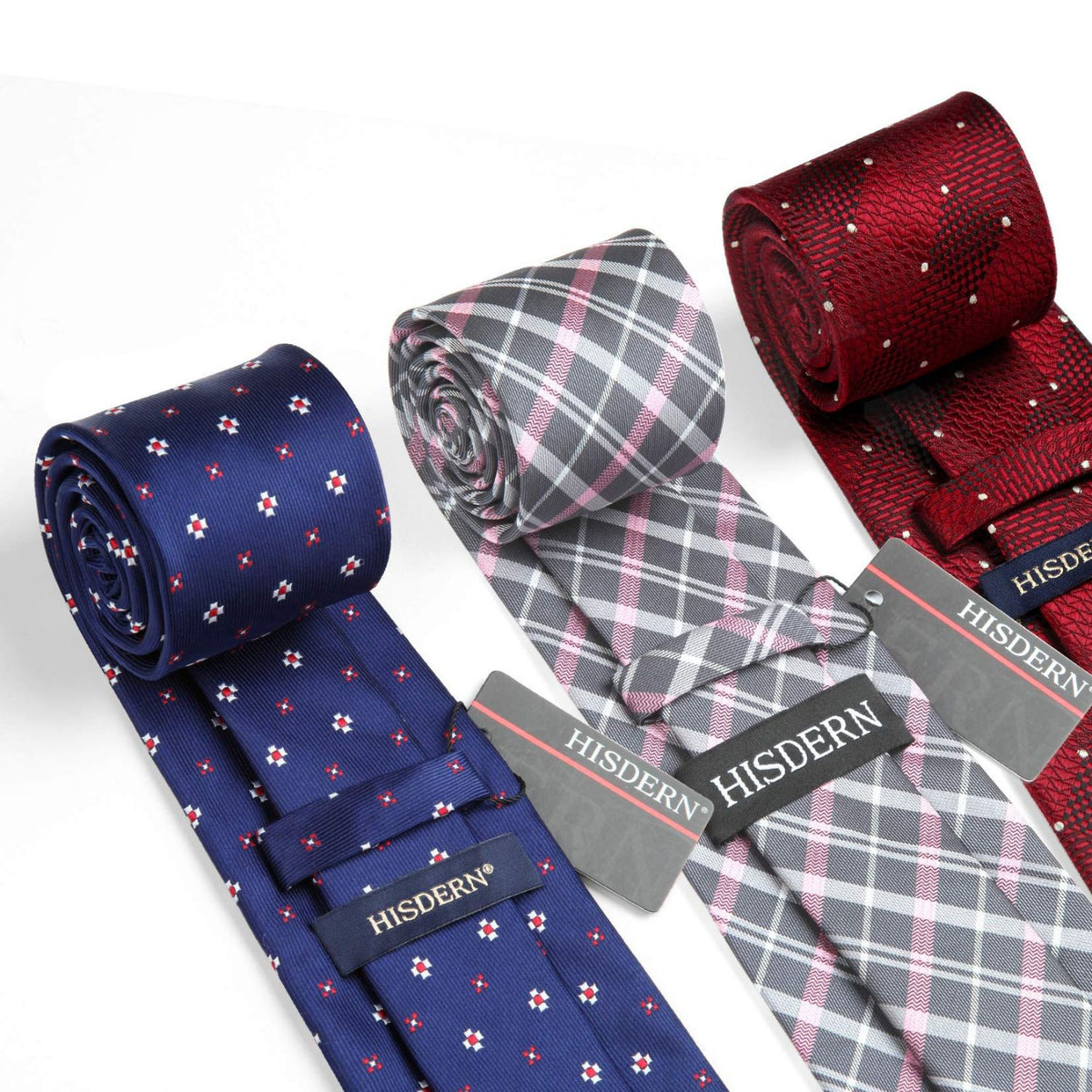 3PCS Tie & Pocket Square Set - T3-S1 Christmas Gifts for Men