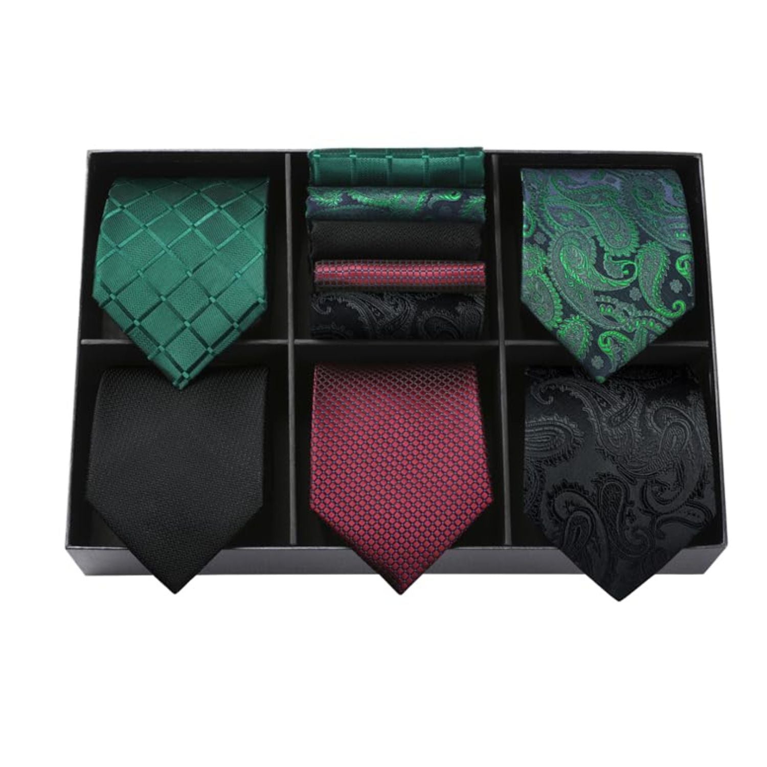 5-Piece Pattern Tie Set Wedding Accessory Gift Box Set
