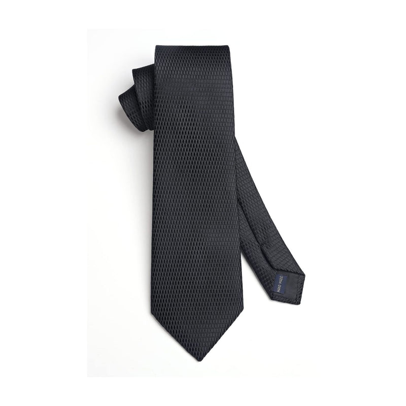Houndstooth Tie Handkerchief Set - C4 BLACK