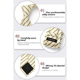 Stripe Tie Handkerchief Set - YELLOW