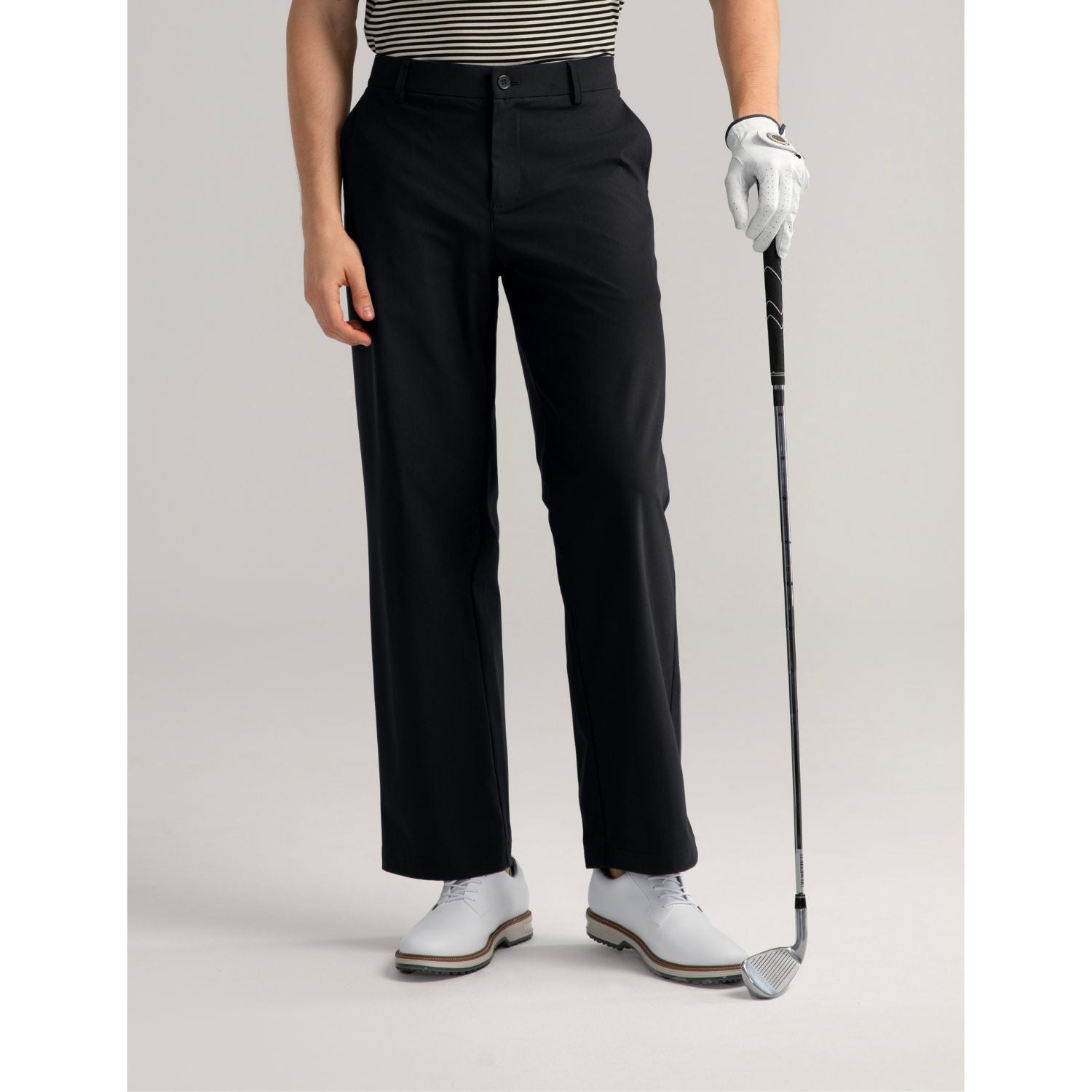 Hisdern Flex 505 Men's Golf Pants Relaxed Fit Stretch for Business Casual Dark Olive / 30W x 32L Hisdern Flex 505 Men's Golf Pants Relaxed Fit Stretch for Business Casual Dark Olive / 30W x 32L