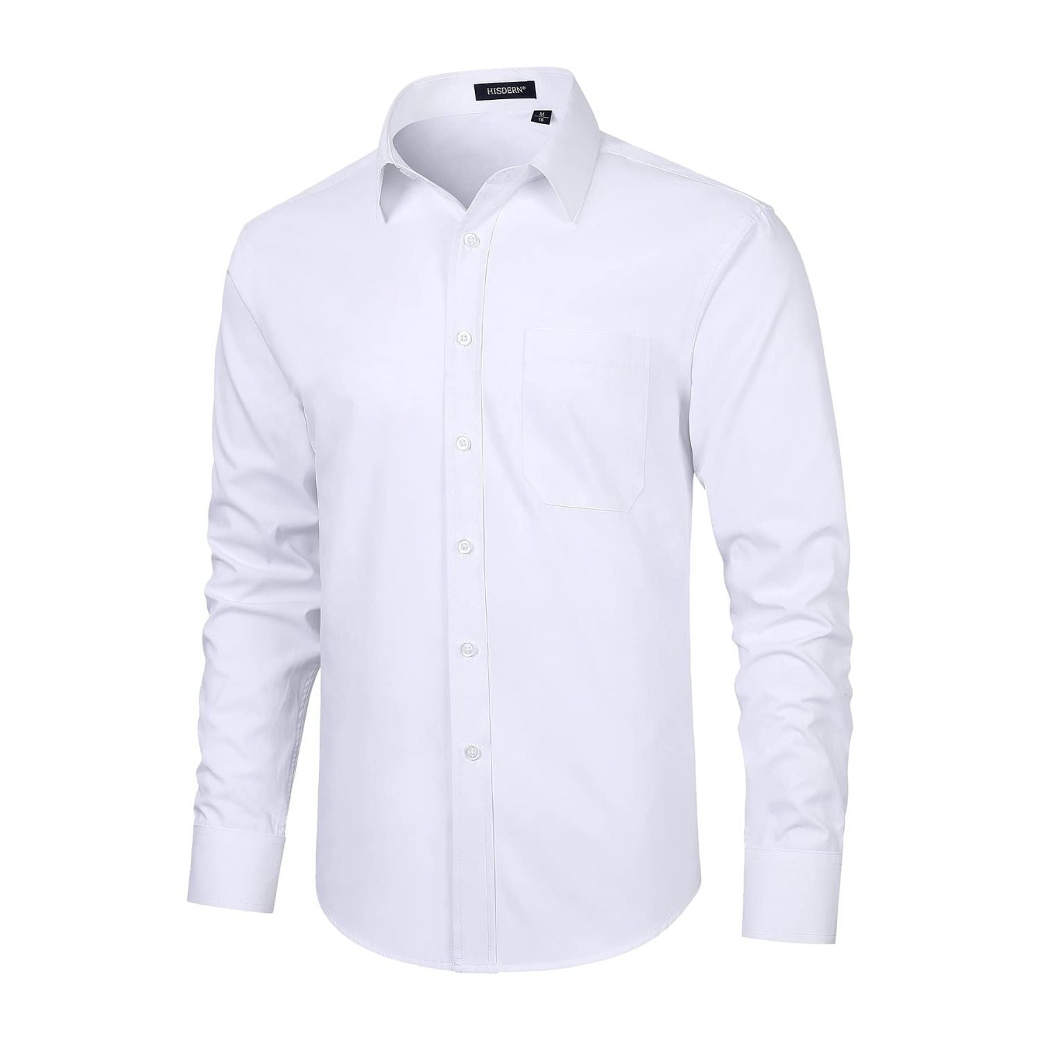 Hisdern Men's White Stretch Dress Shirt Professional Office Workwear XL Hisdern Men's White Stretch Dress Shirt Professional Office Workwear XL