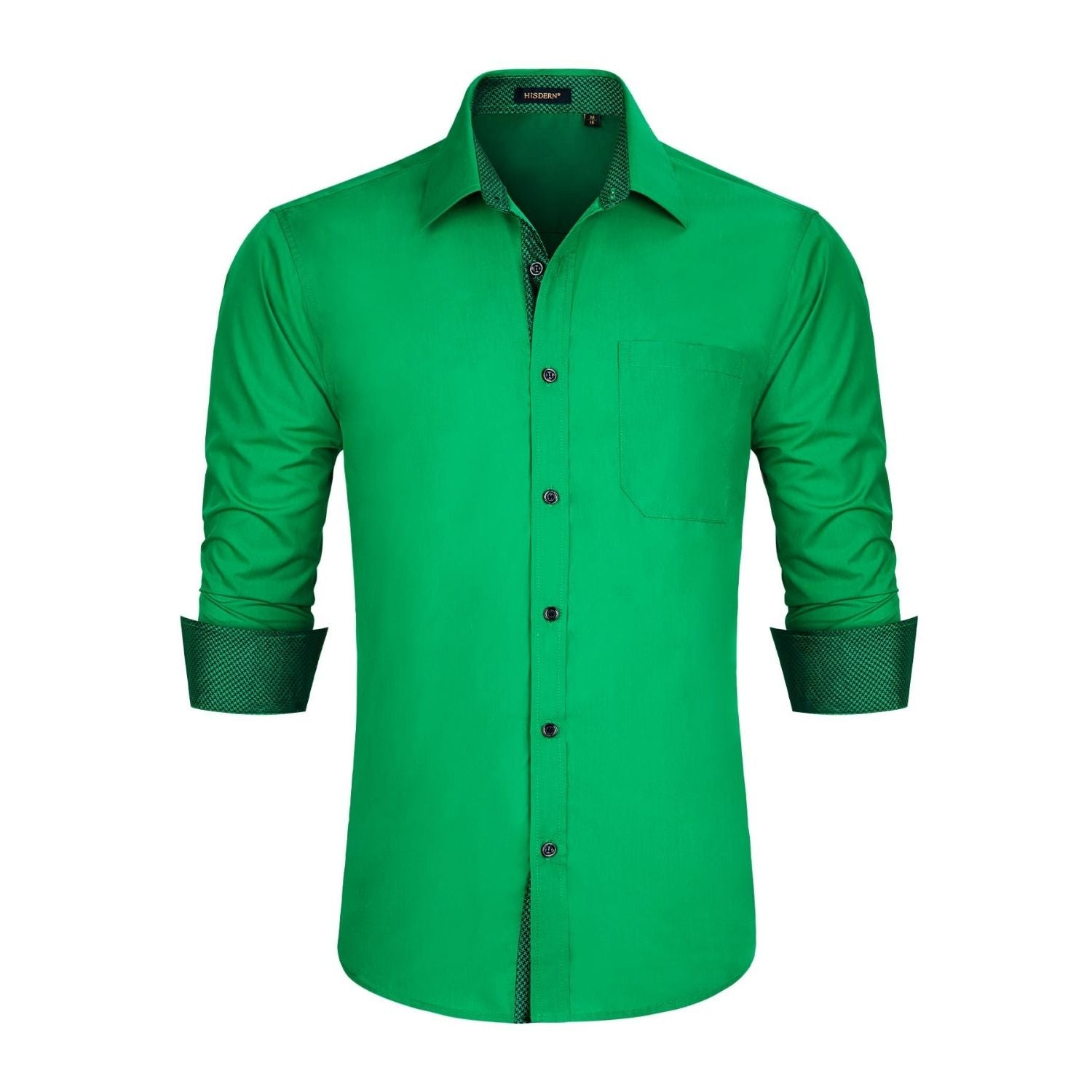 slim fit dress slacks Andamen Verdant Hunter Shirt