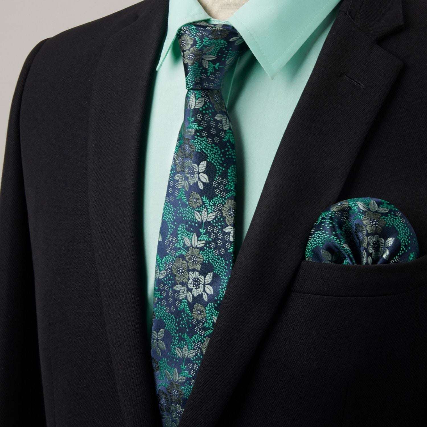 green emerald velvet dress Le Club Andrew Button Shirt main image 1