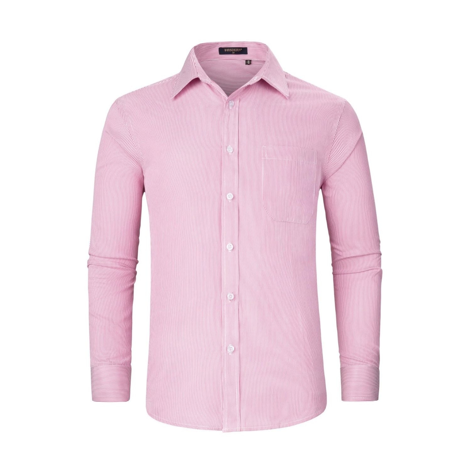 men's pink and white striped dress shirt Pink and White Striped Shirt with Sneakers