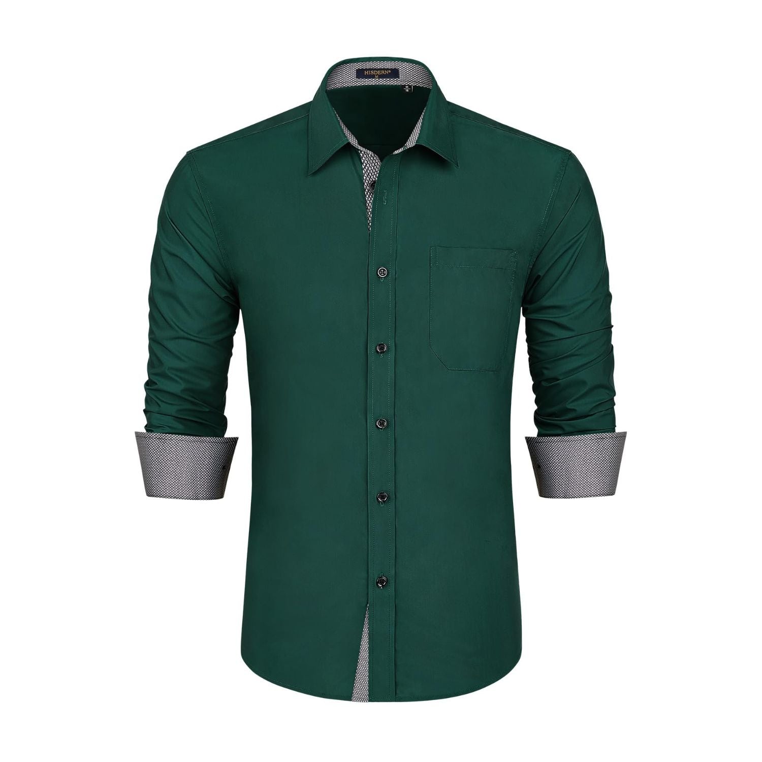 dark green slim fit dress shirt Slim Fit Mens Dark Green Button Down Shirt Buy Core Lab Dark Green Button Down Slim
