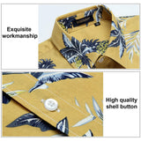 Funky Hawaiian Shirts with Pocket - YELLOW-2
