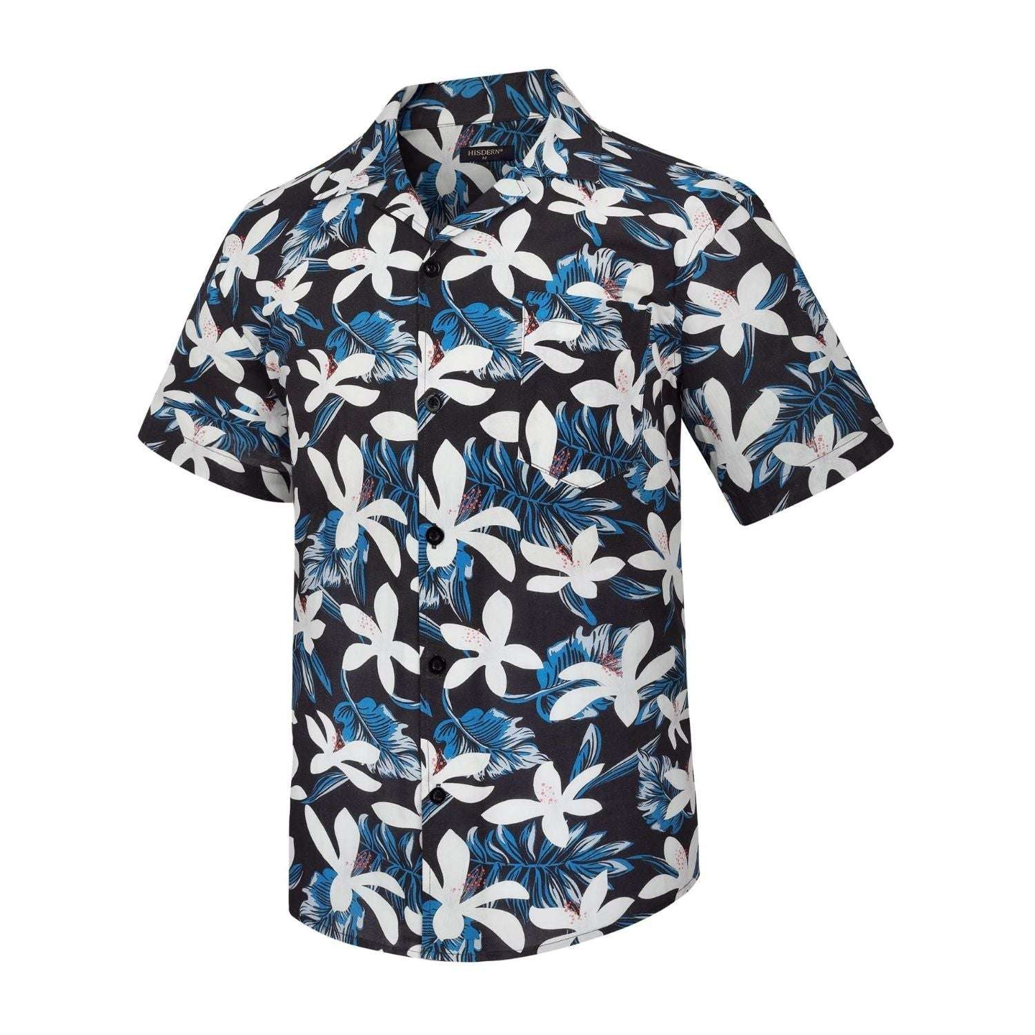 Hisdern HammockSoft Men's Premium Cotton Hawaiian Shirt