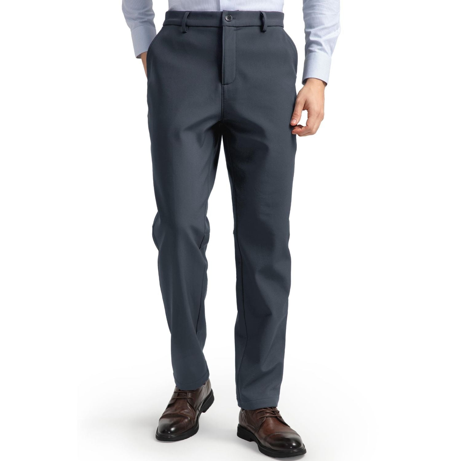 Hisdern 701 Heat Men's Golf Pants Stretch Comfy Work Dress