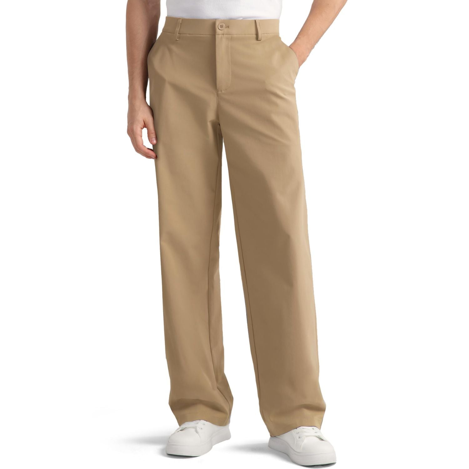 Hisdern Flex 505 Men's Wide-Leg Business Casual Pants Seamless Comfort