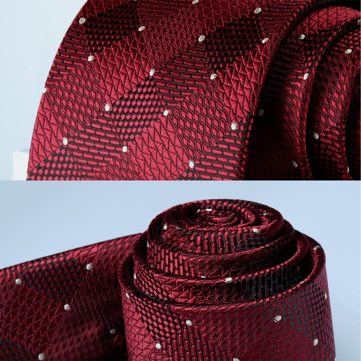 3PCS Tie & Pocket Square Set - T3-S1 Christmas Gifts for Men
