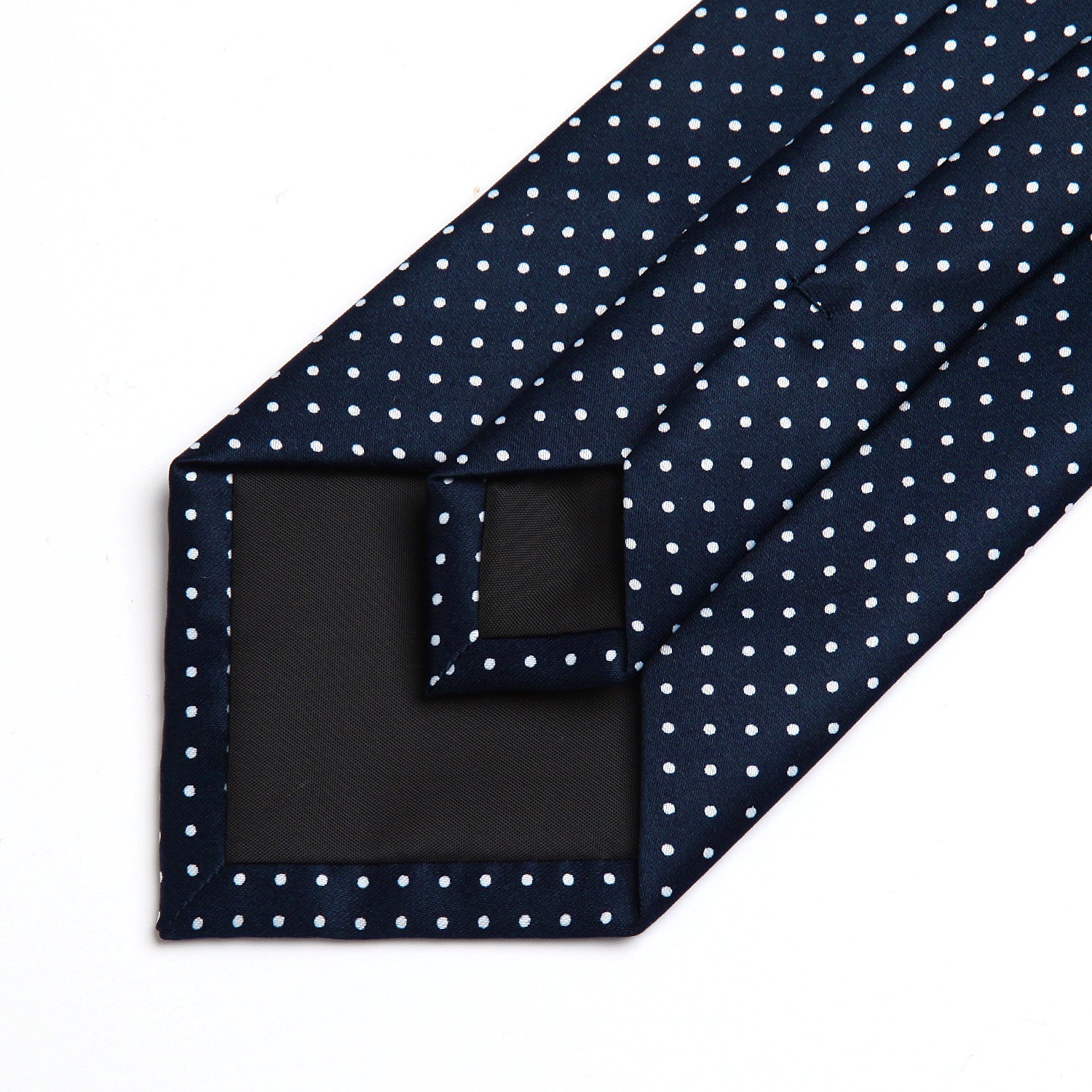 Polka Dot Tie Handkerchief Set - A-NAVY BLUE/WHITE 1