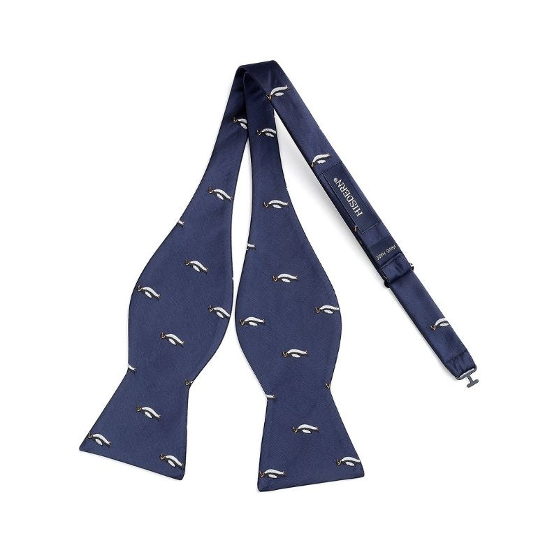 Animal Fun Bow Tie & Pocket Square - PENGUIN/NAVY