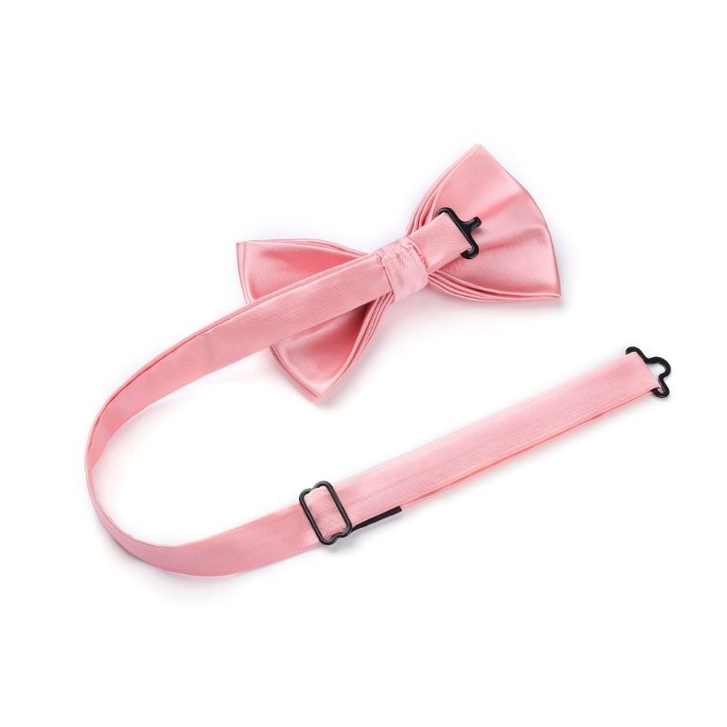 Solid Pre-Tied Bow Tie - 05-PINK