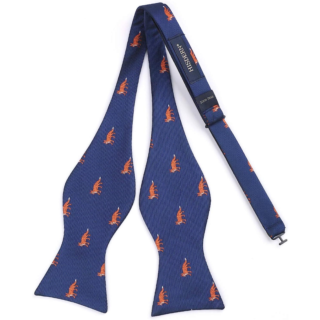 Fun Animal Bow Tie & Pocket Square - FOX/BLUE