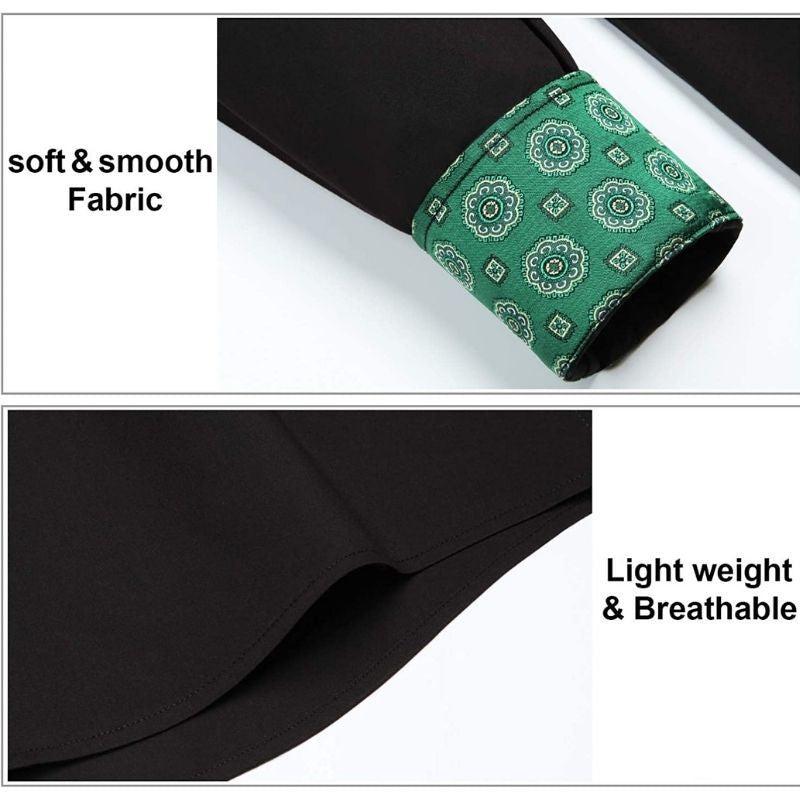 Casual Formal Shirt With Pocket Black Green