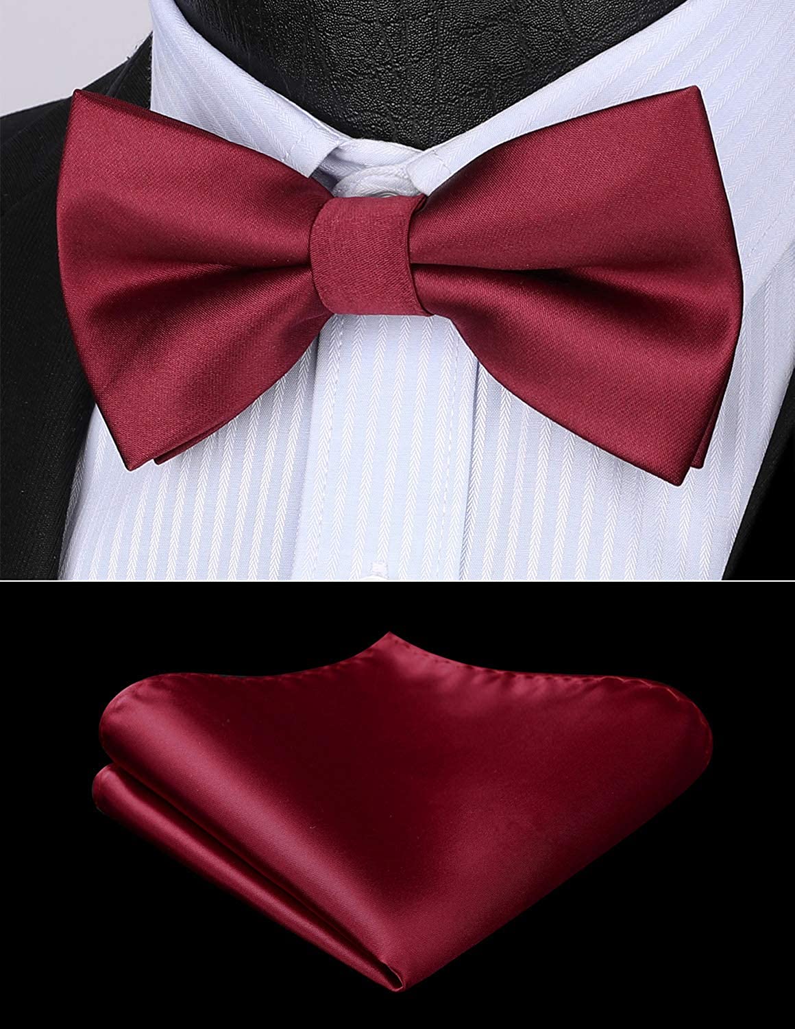 X Shaped Adjustable Suspender With 4 Clips Maroon