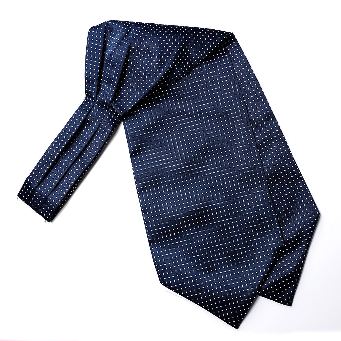 Polka Dot Ascot Cravat Scarf - B-BLUE POLKA DOT03