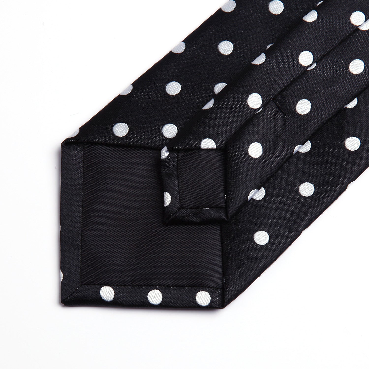 Polka Dot Tie Handkerchief Set - C-BLACK/WHITE