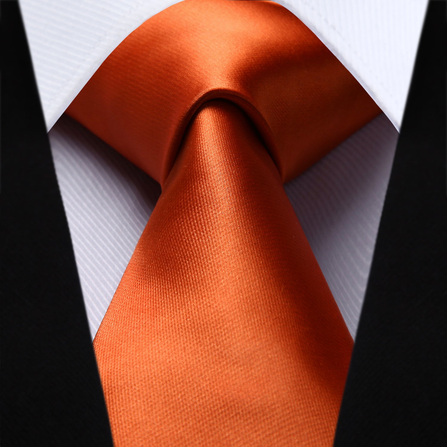 burnt orange mens tie