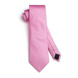 Stripe Tie Handkerchief Set - PINK 
