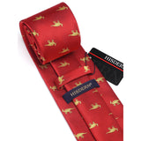 Dinosaur Tie Handkerchief Set - RED