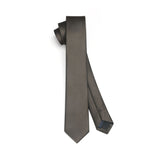 Solid 2.16'' Skinny Formal Tie - BROWN 