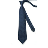 Plaid Tie Handkerchief Set - NAVY BLUE CHECKED Plaid Tie Handkerchief Set - NAVY BLUE CHECKED