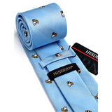 Bee Tie Handkerchief Set - SKY BLUE