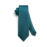 Solid Tie Handkerchief Clip - DARK GREEN-1 