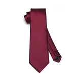 Houndstooth Tie Handkerchief Cufflinks - 03-RED 