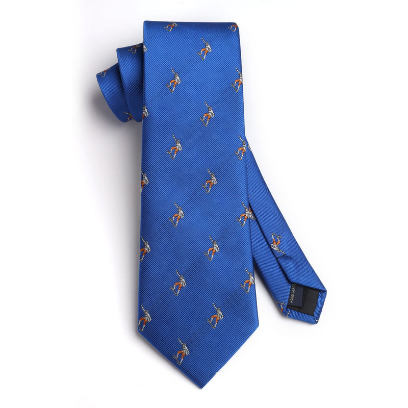 Skateboard Tie Handkerchief Set - BLUE-3 