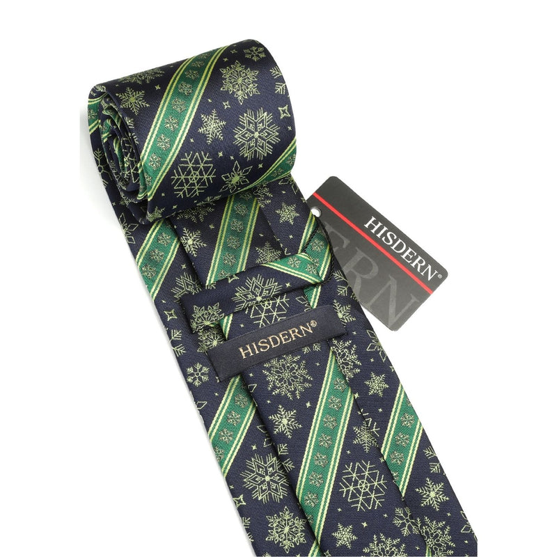 Christmas Tie Handkerchief Set - BLUE