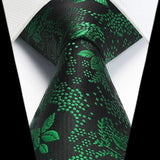 Floral Tie Handkerchief Set - X-GREEN 